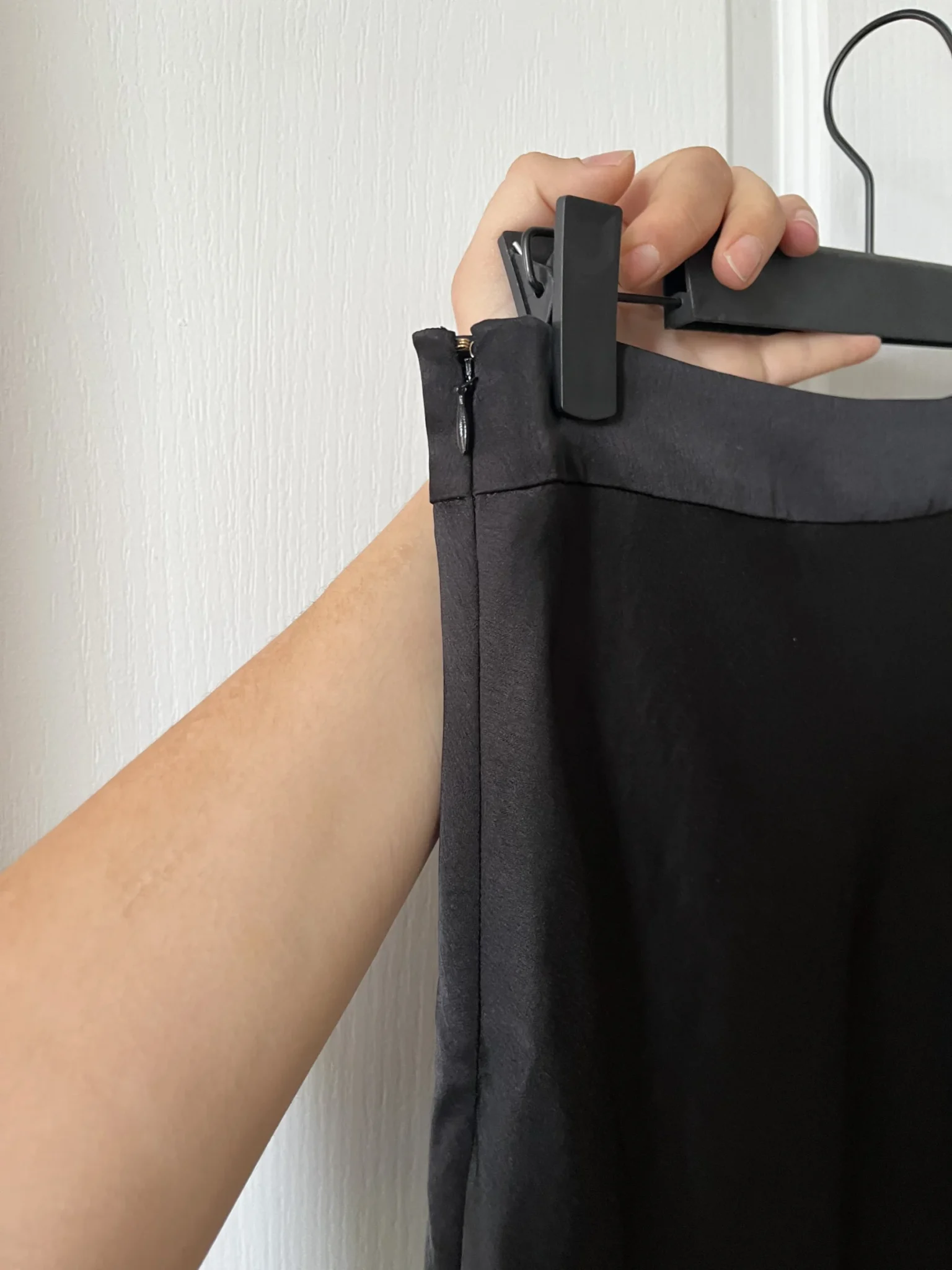 Image for Skirt Sézane model Sandy black satin size 38