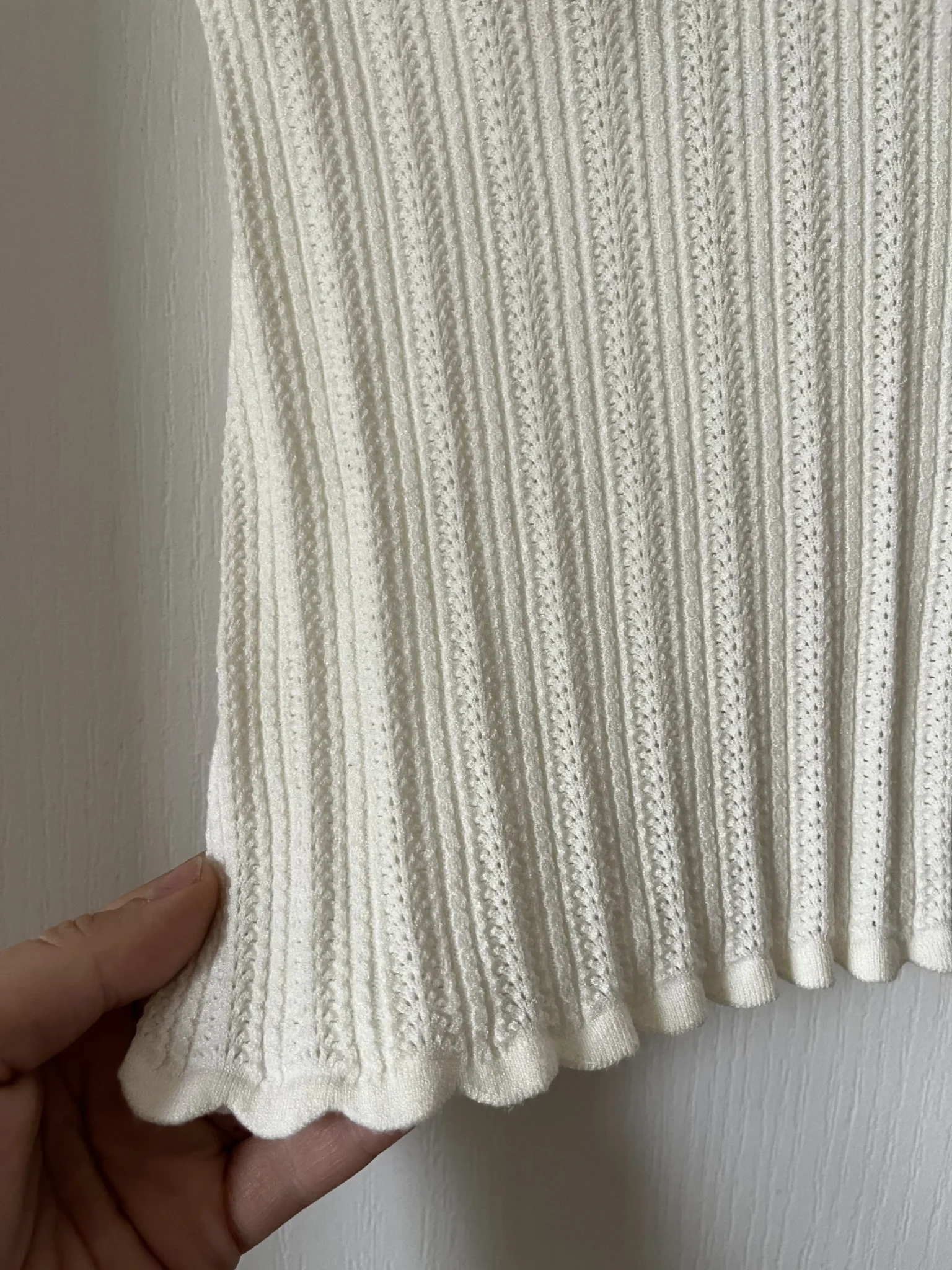 Image for Top maille Sézane modèle Chloé couleur écru en taille S