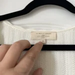 Thumbnail for Top maille Sézane modèle Chloé couleur écru en taille S