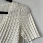 Thumbnail for Top maille Sézane modèle Chloé couleur écru en taille S