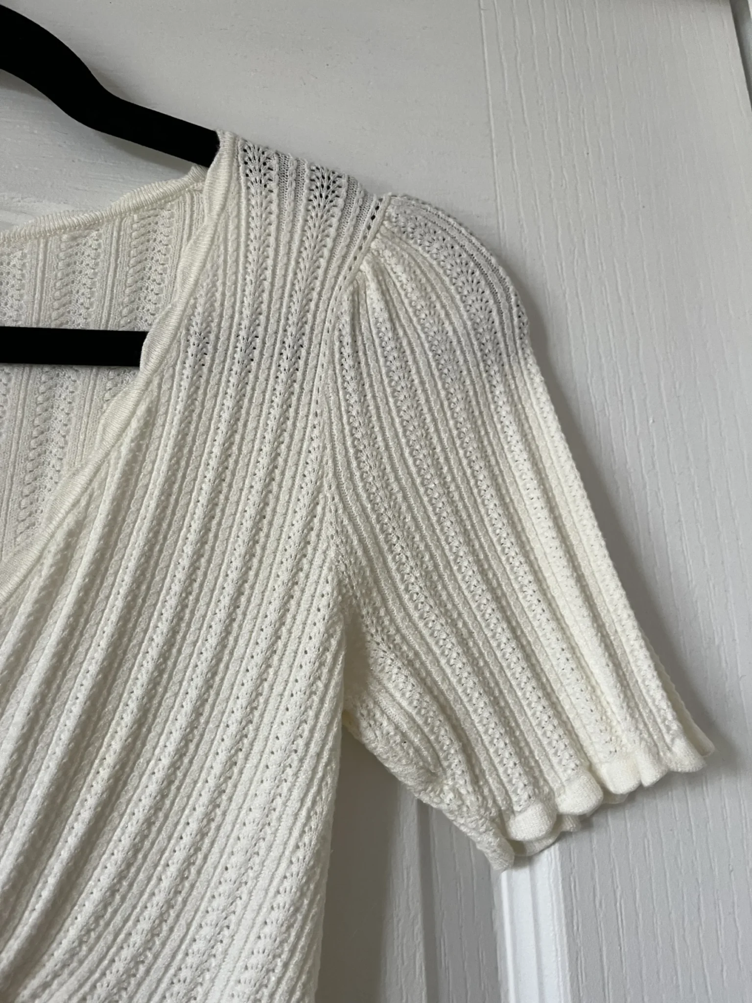 Image for Top maille Sézane modèle Chloé couleur écru en taille S