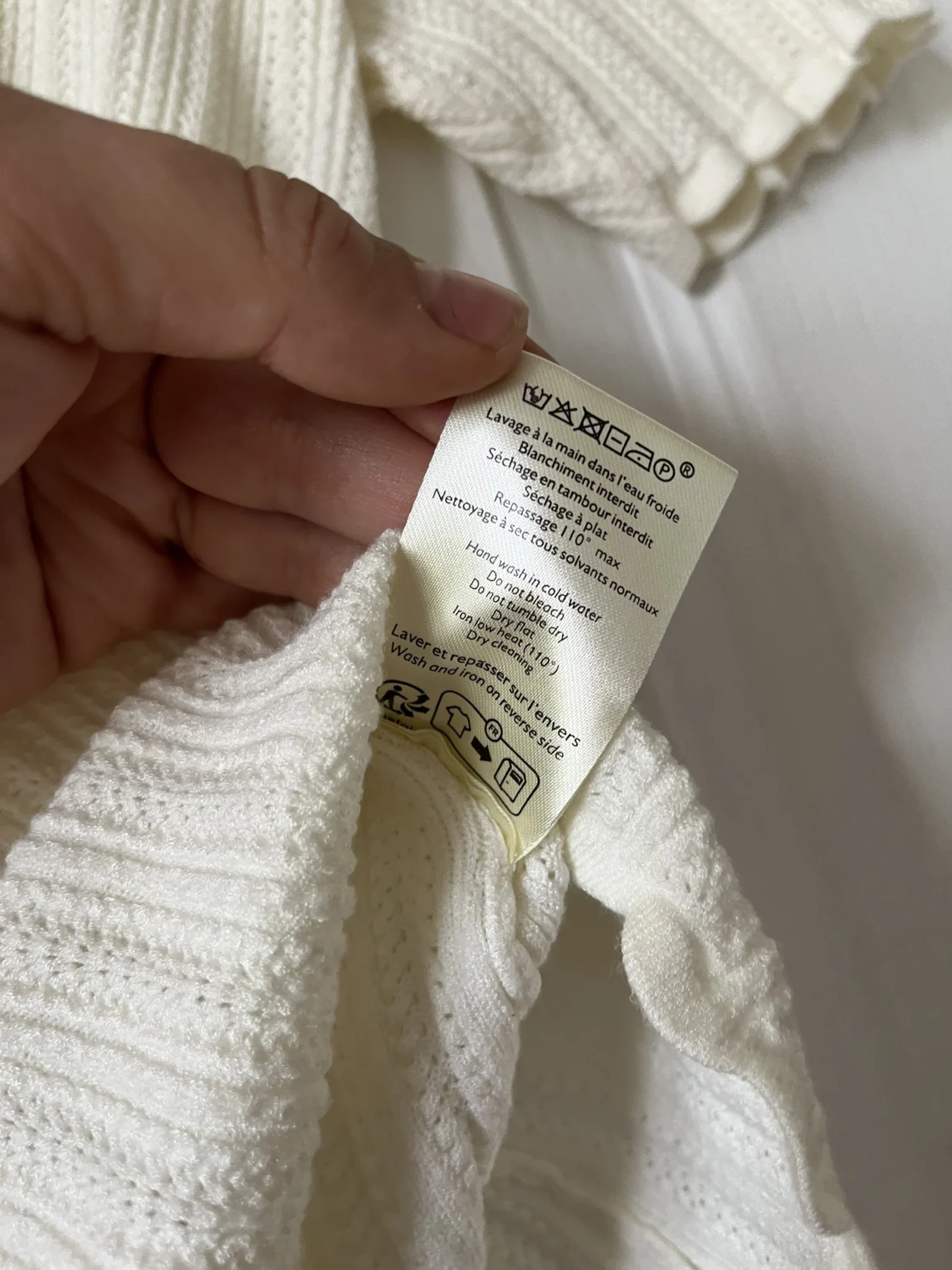 Image for Top maille Sézane modèle Chloé couleur écru en taille S