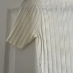 Thumbnail for Top maille Sézane modèle Chloé couleur écru en taille S