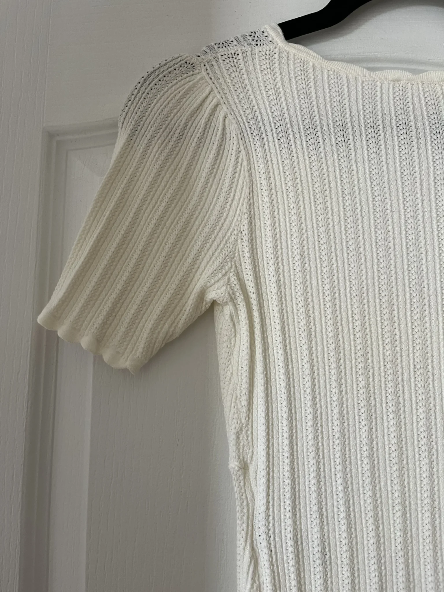 Image for Top maille Sézane modèle Chloé couleur écru en taille S