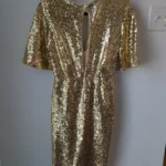 Thumbnail for Robe en sequin Gold TFNC