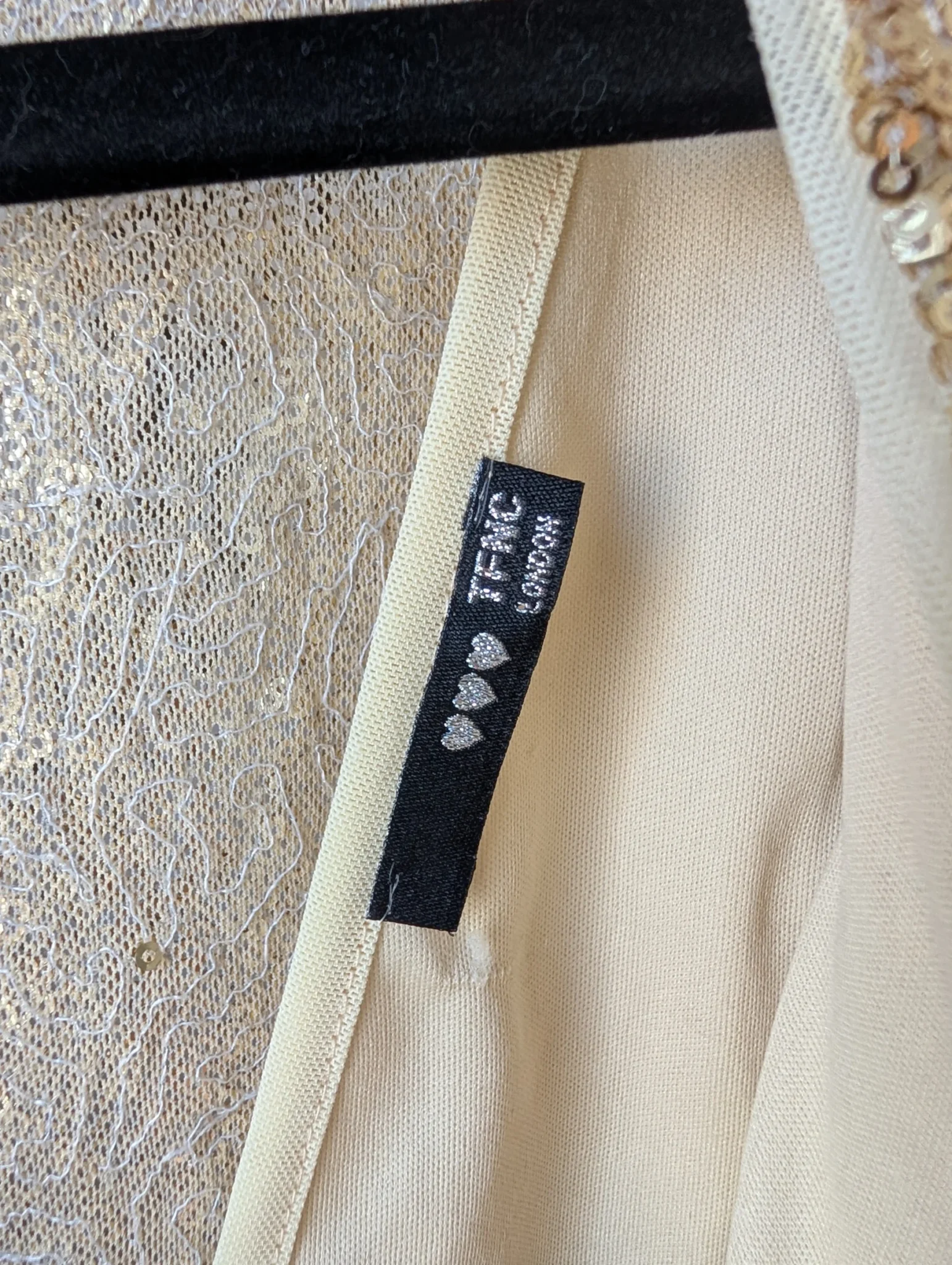 Image for Robe en sequin Gold TFNC