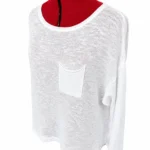 Thumbnail for Divided par H&M - Haut en maille légère avec poche Blanc - Taille Large