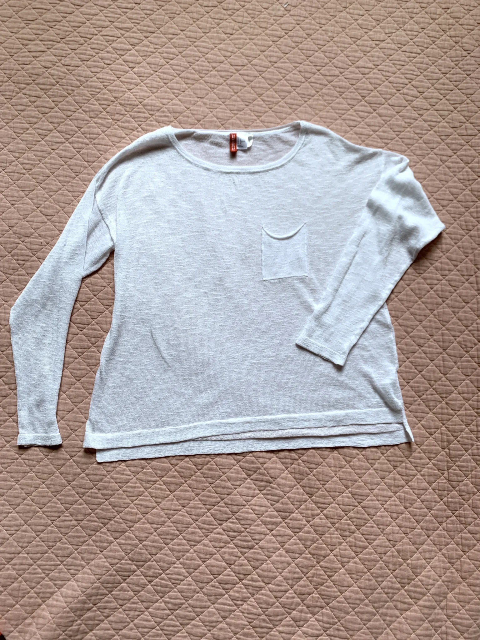 Image for Divided par H&M - Haut en maille légère avec poche Blanc - Taille Large