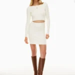 Thumbnail for 🌷Short openwork dress - Aritzia