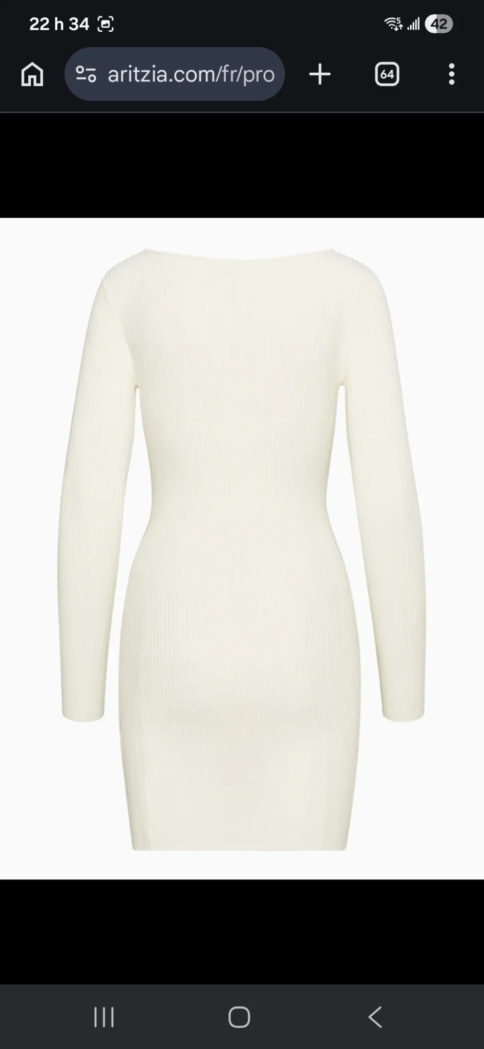Image for 🌷Short openwork dress - Aritzia
