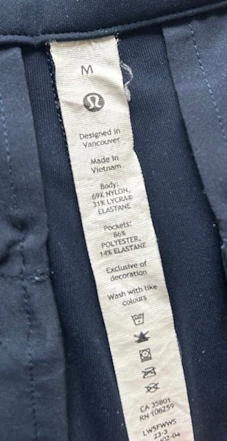 Image for Lululemon navy trousers