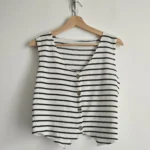 Featured thumbnail for 🌷 sleeveless striped jacket