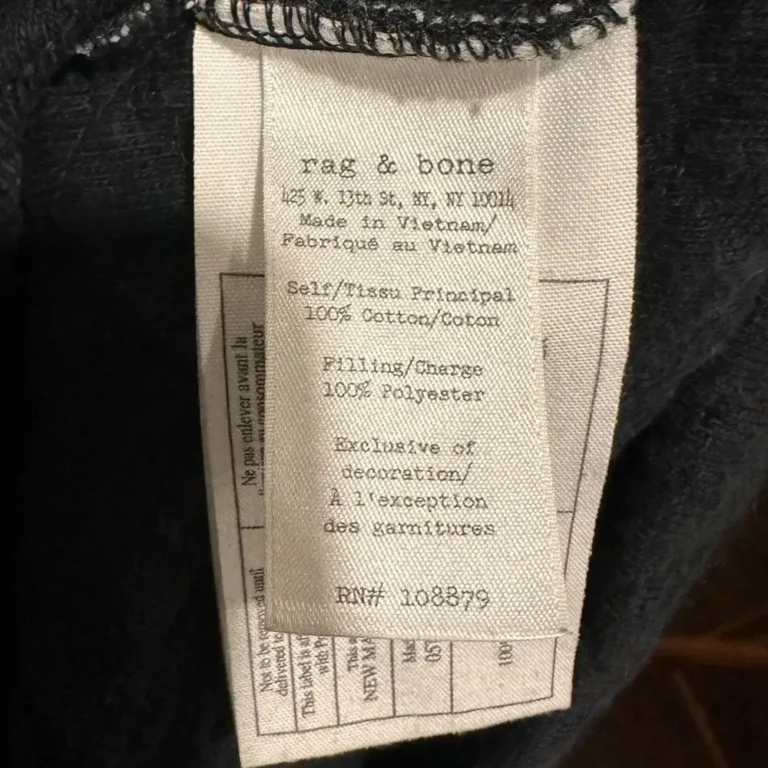Image for Pull matelassé noir RAG & BONE JEANS, taille L
