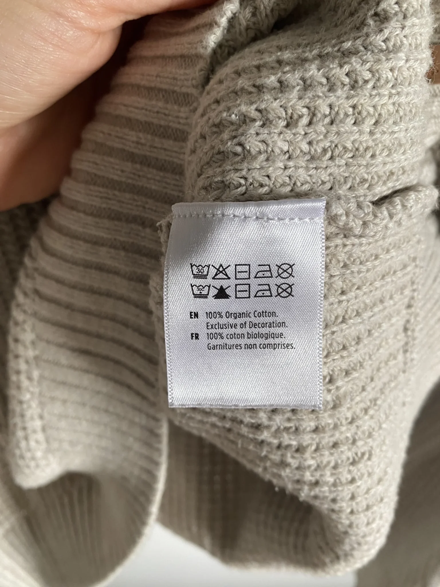 Image for Chandail beige coton biologique Tentree