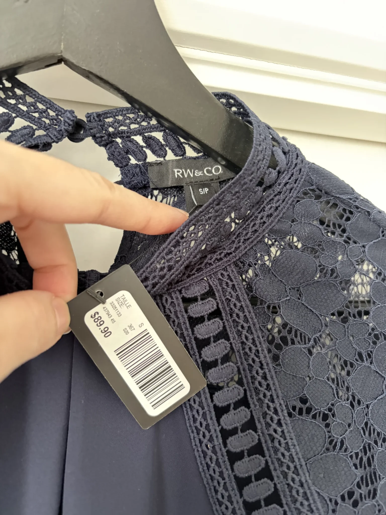 Image for New blouse with lace detail RW & Co