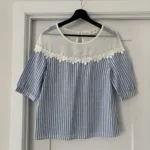 Featured thumbnail for T-shirt with floral crochet detail