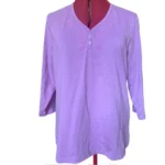 Featured thumbnail for Allison Daley | Haut Henley brodé pour femme - Taille Médium