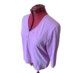 Thumbnail for Allison Daley | Haut Henley brodé pour femme - Taille Médium