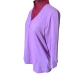 Thumbnail for Allison Daley | Haut Henley brodé pour femme - Taille Médium