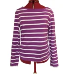 Featured thumbnail for F&F Blue - Haut à Rayures Violet et Blanc | F7F Blue - Taille 44