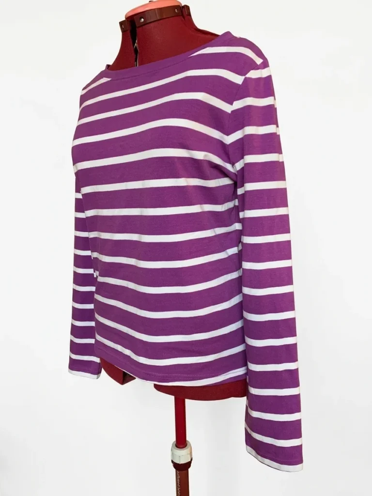 Image for F&F Blue - Haut à Rayures Violet et Blanc | F7F Blue - Taille 44