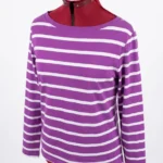 Thumbnail for F&F Blue - Haut à Rayures Violet et Blanc | F7F Blue - Taille 44