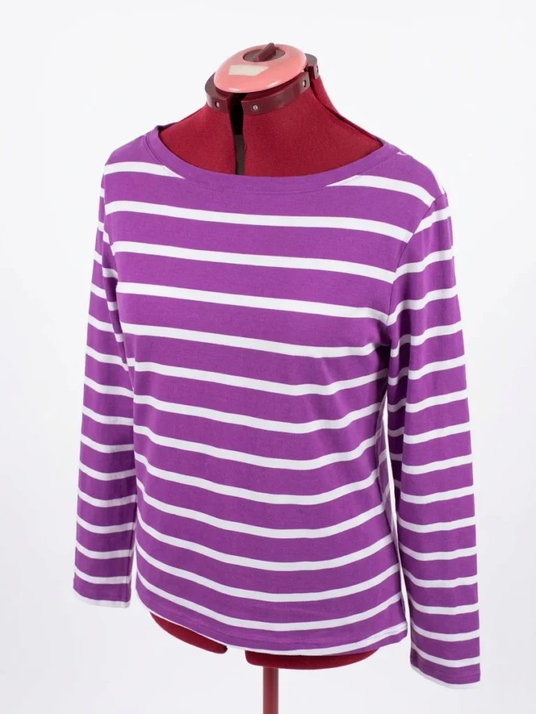 Image for F&F Blue - Haut à Rayures Violet et Blanc | F7F Blue - Taille 44