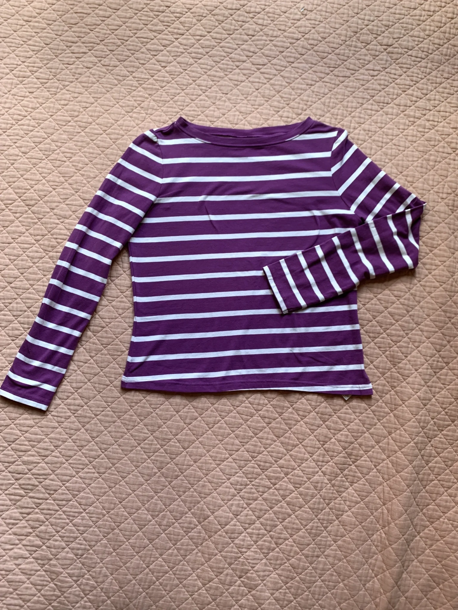 Image for F&F Blue - Haut à Rayures Violet et Blanc | F7F Blue - Taille 44
