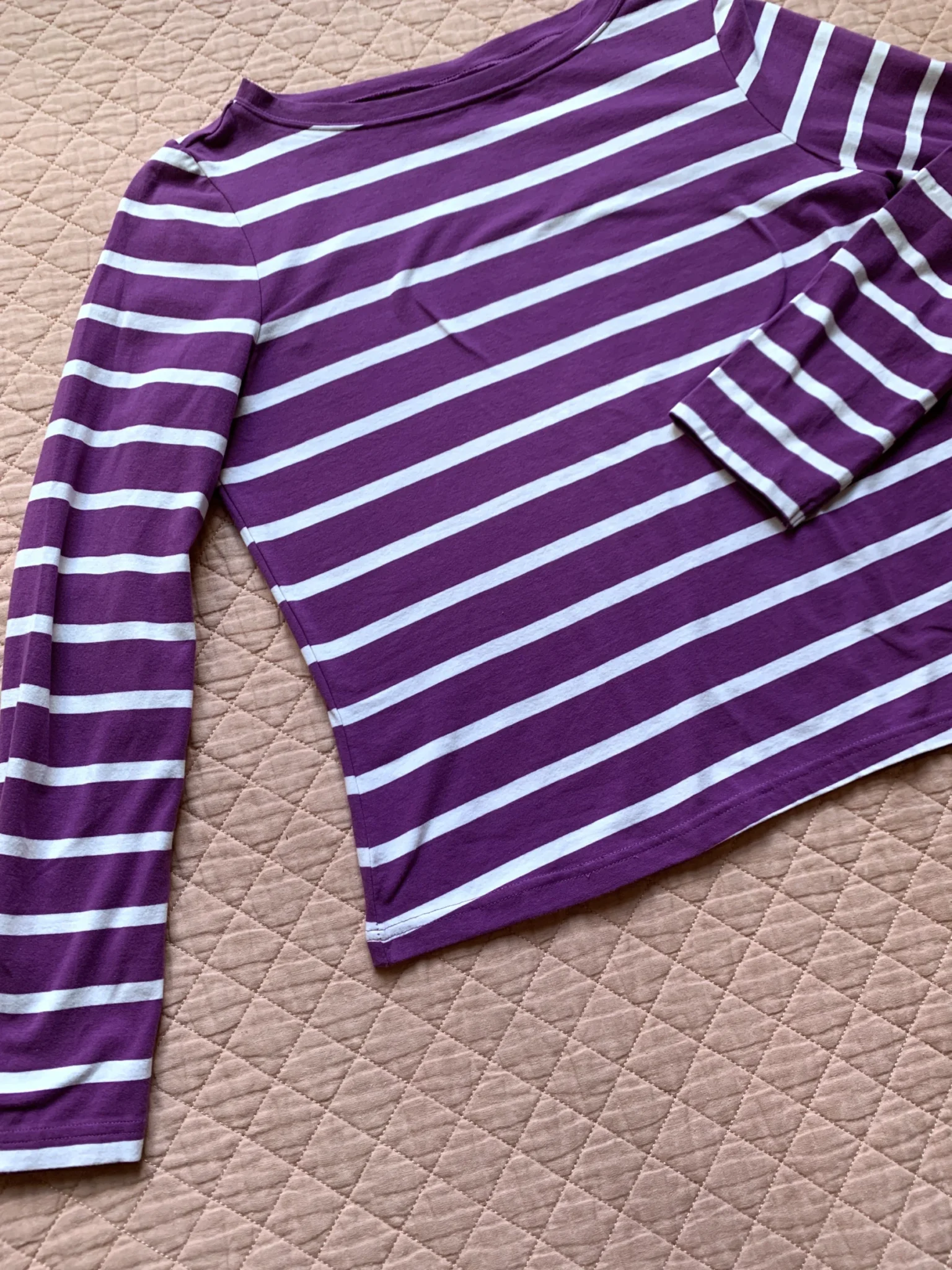 Image for F&F Blue - Haut à Rayures Violet et Blanc | F7F Blue - Taille 44