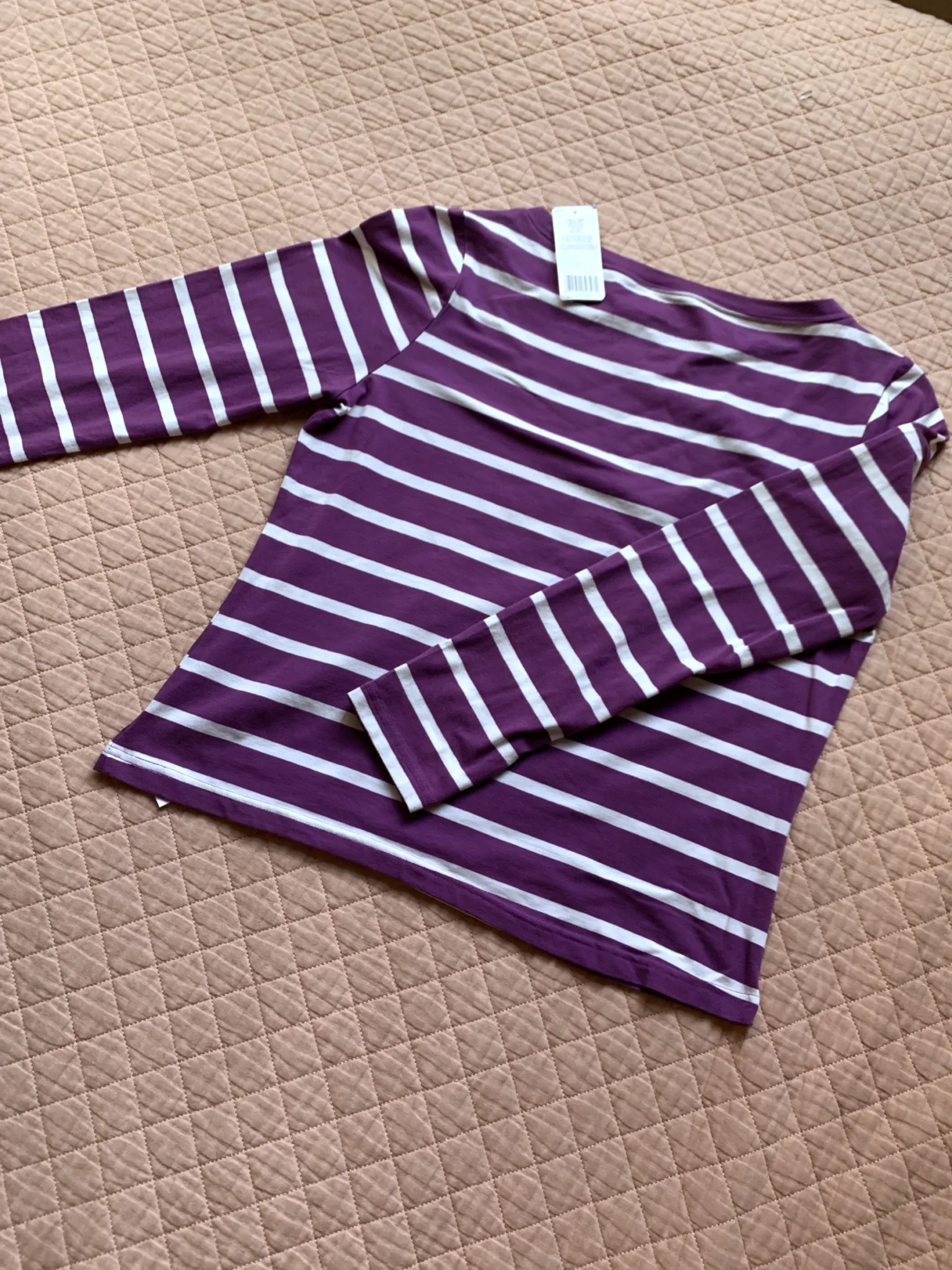 Image for F&F Blue - Haut à Rayures Violet et Blanc | F7F Blue - Taille 44