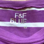 Thumbnail for F&F Blue - Haut à Rayures Violet et Blanc | F7F Blue - Taille 44