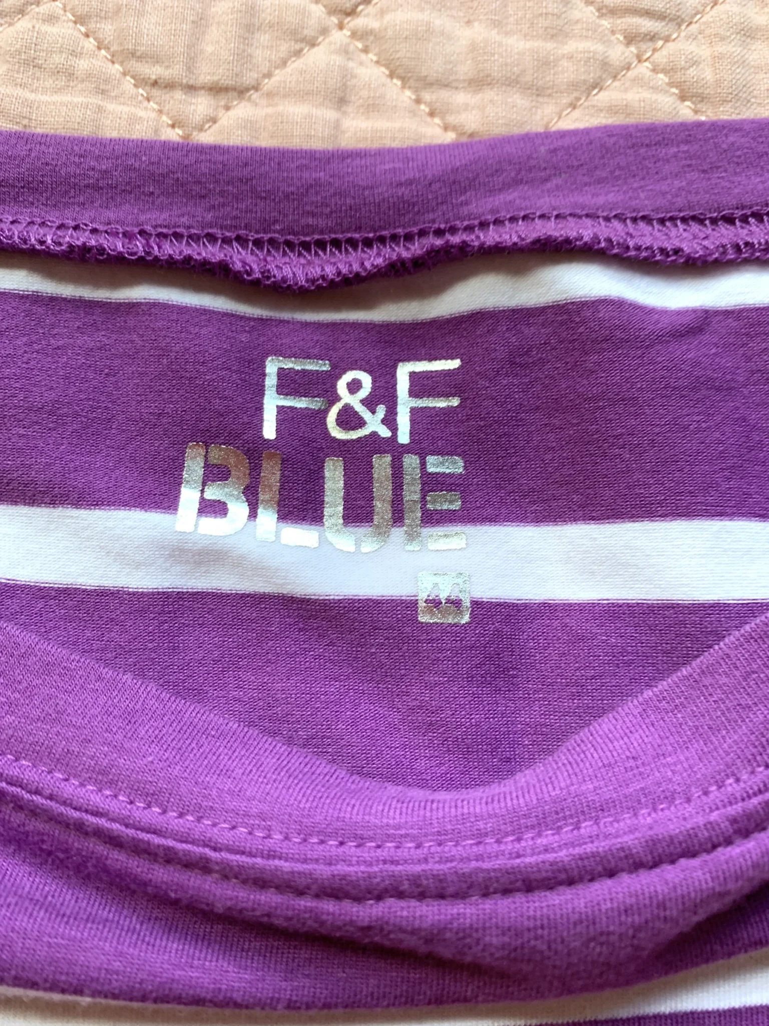 Image for F&F Blue - Haut à Rayures Violet et Blanc | F7F Blue - Taille 44