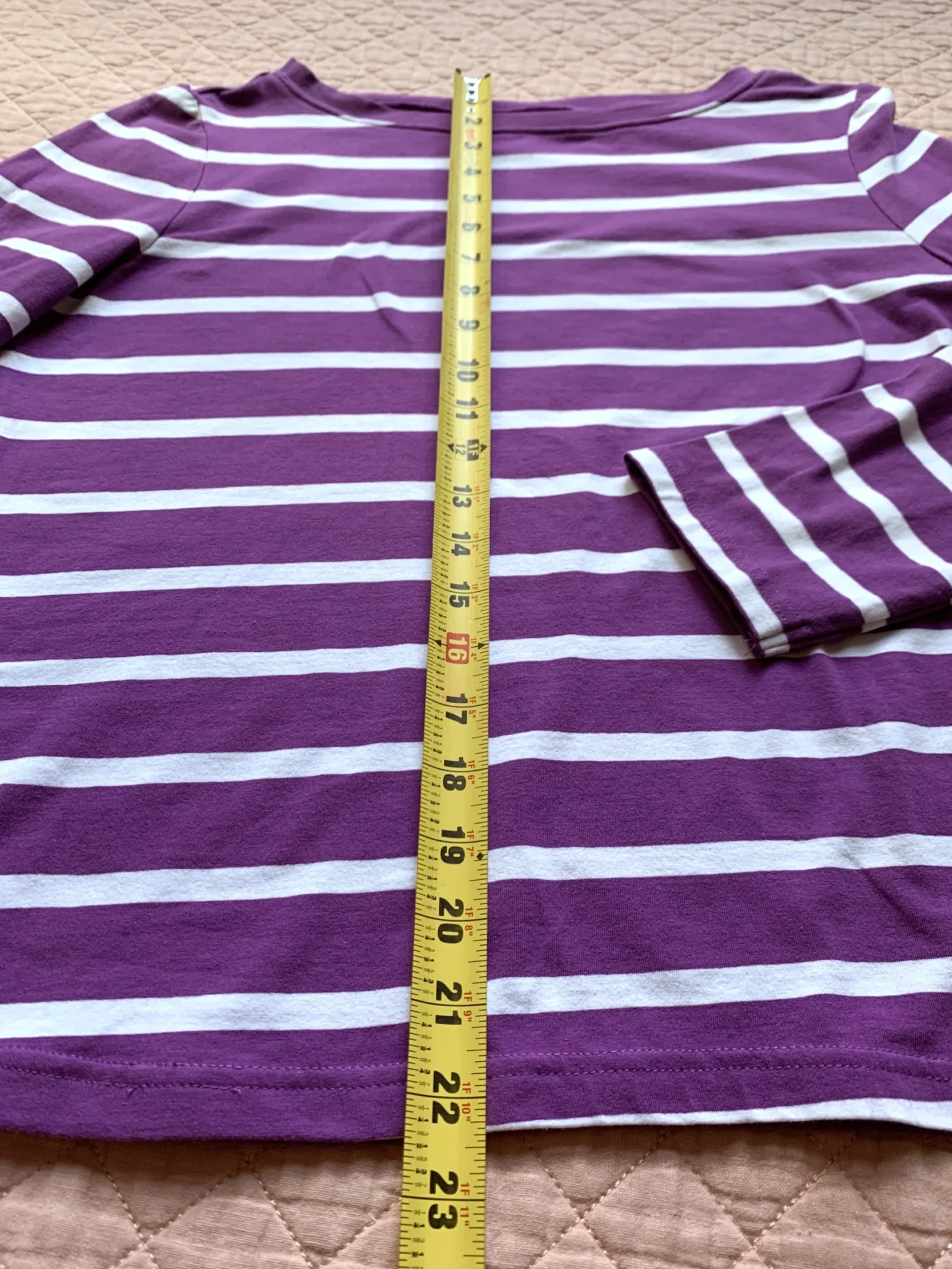 Image for F&F Blue - Haut à Rayures Violet et Blanc | F7F Blue - Taille 44