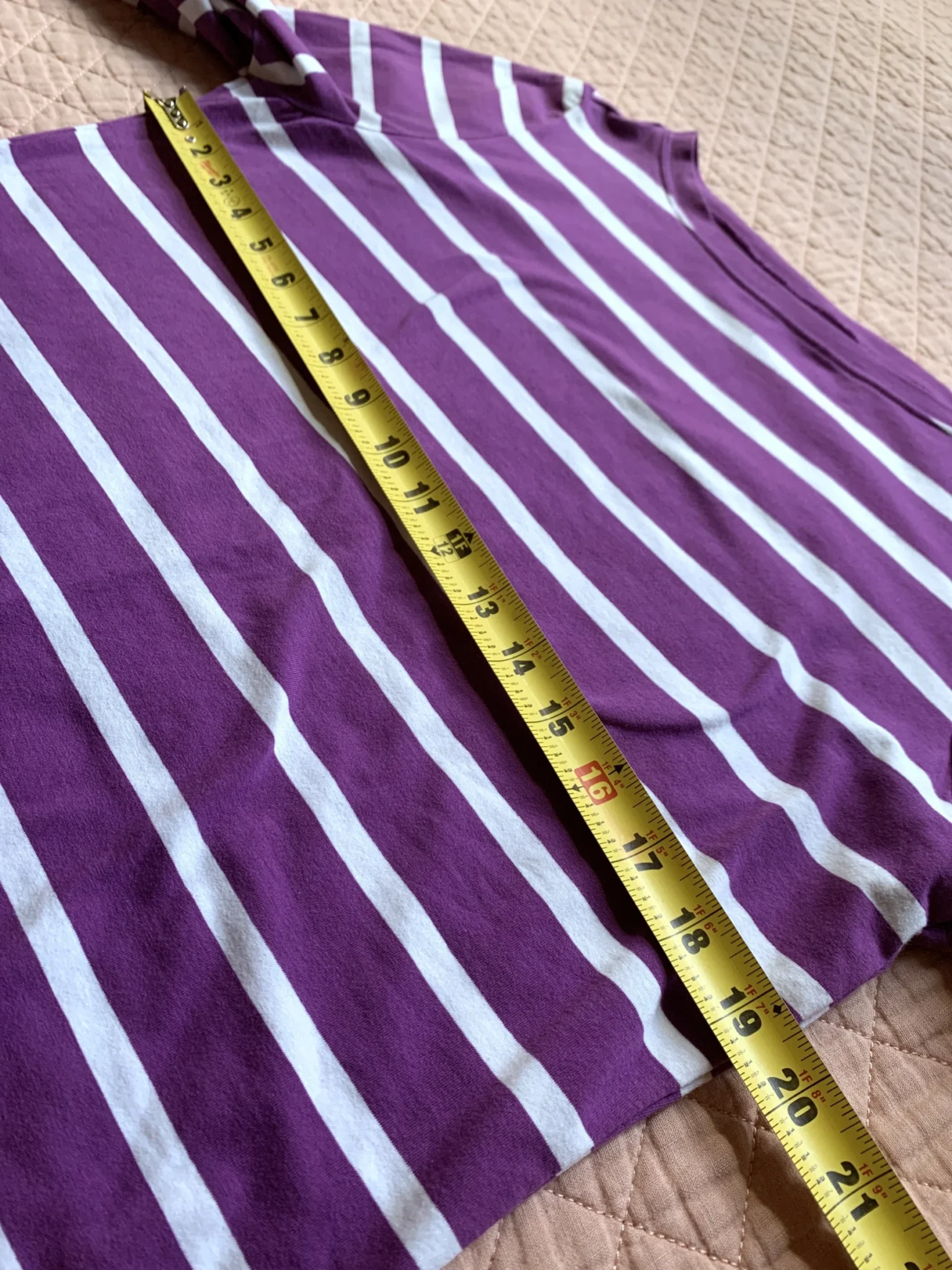 Image for F&F Blue - Haut à Rayures Violet et Blanc | F7F Blue - Taille 44