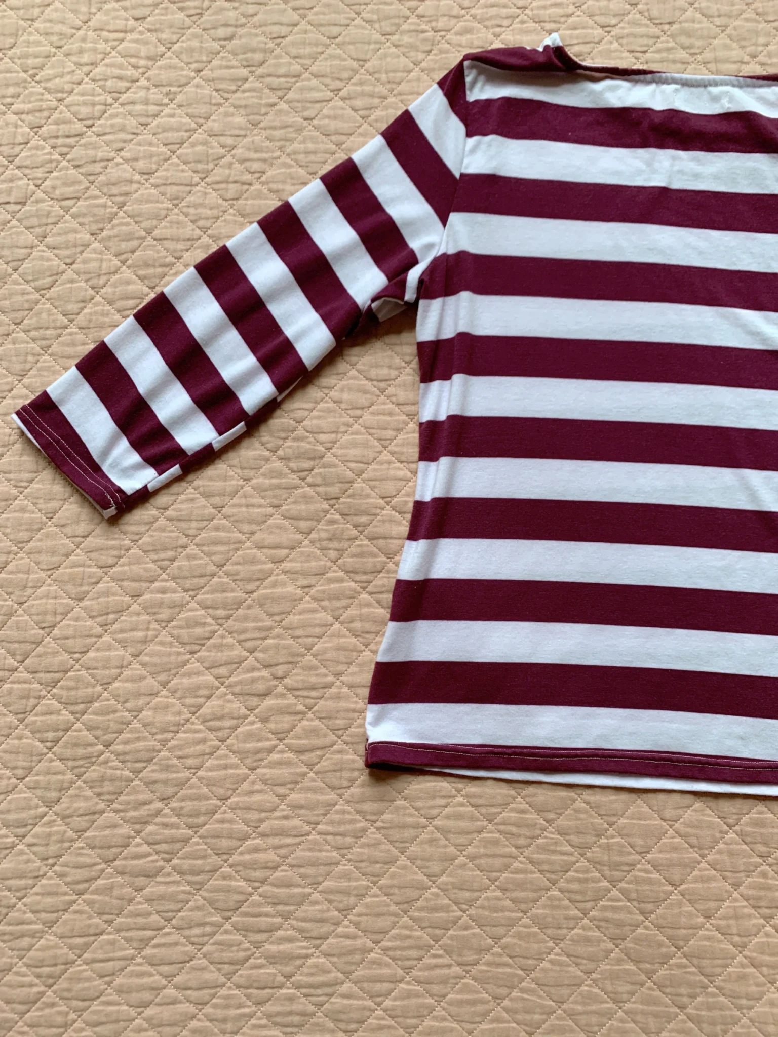 Image for Sahara Woman | Haut à Rayures Aubergine et Blanc - Taille 36