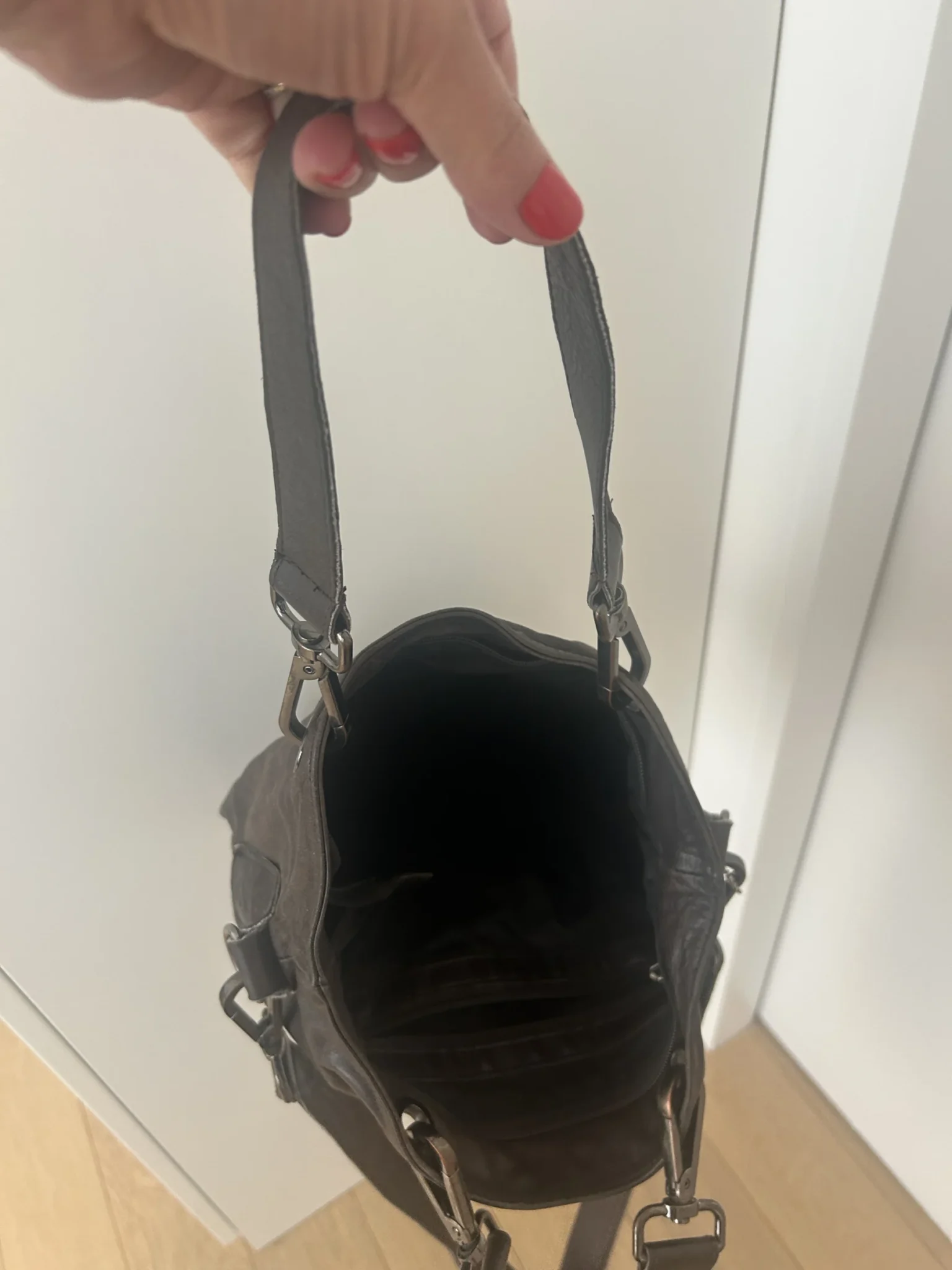 Image for Sac à main brun en cuir Rudsak