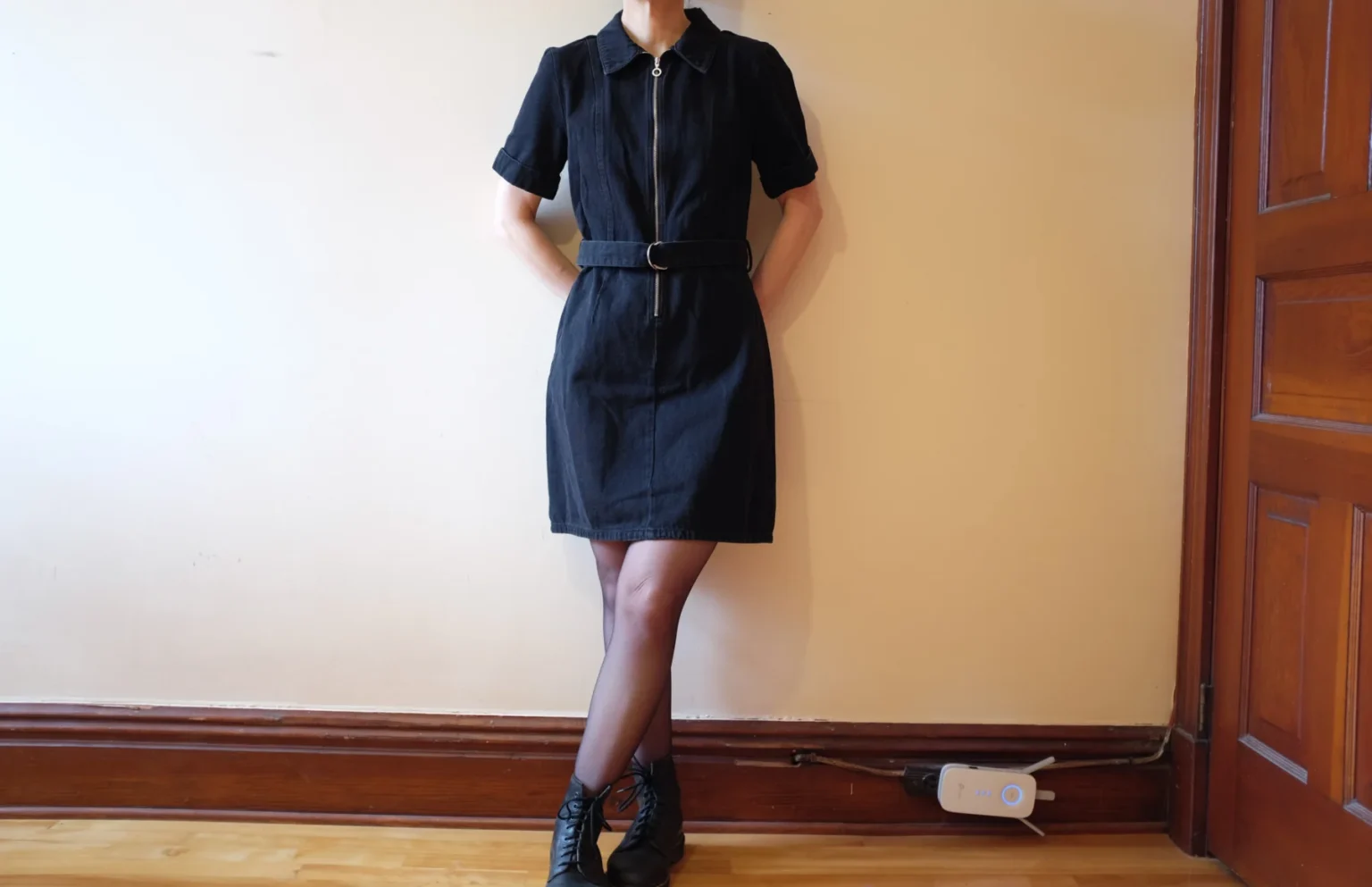 Image for Robe en jeans avec zip