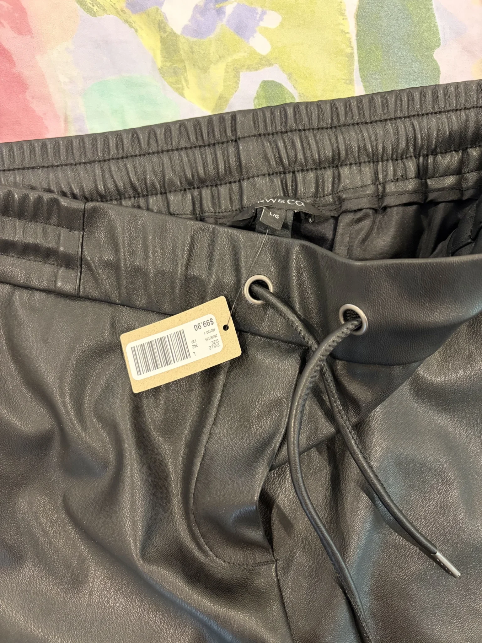 Image for Faux leather trousers RWco
