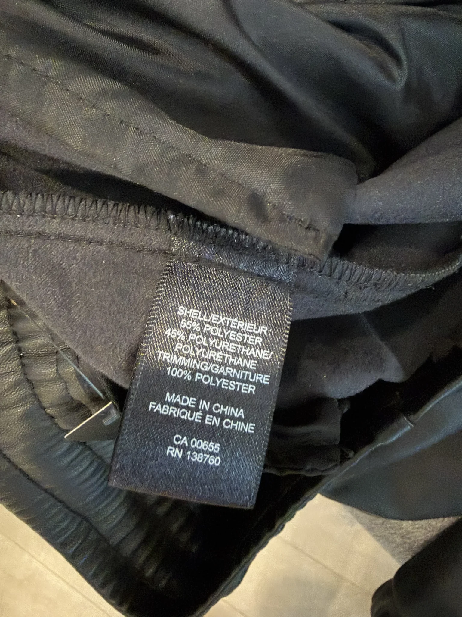Image for Faux leather trousers RWco