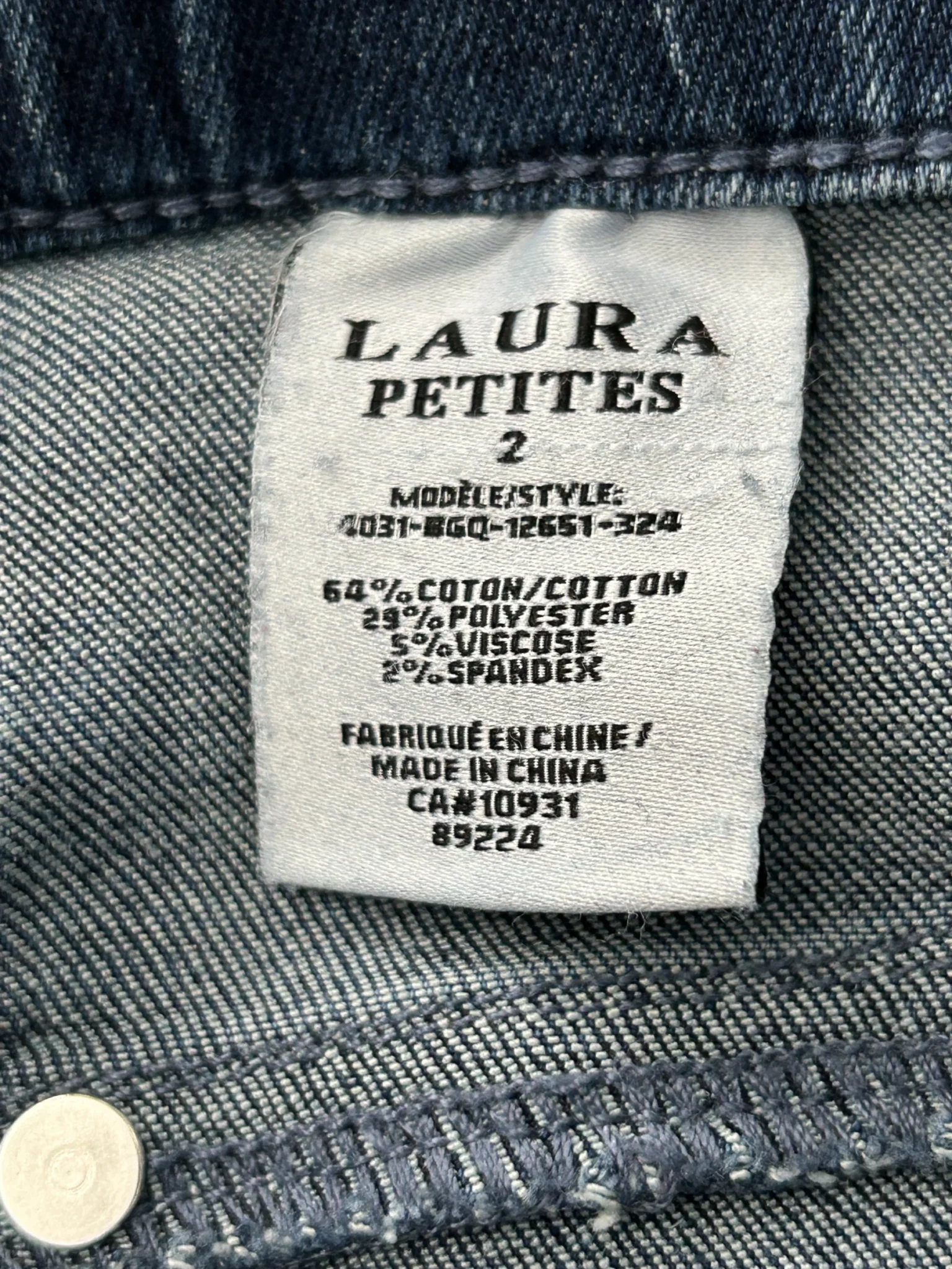 Image for Laura Petite jeans with studs