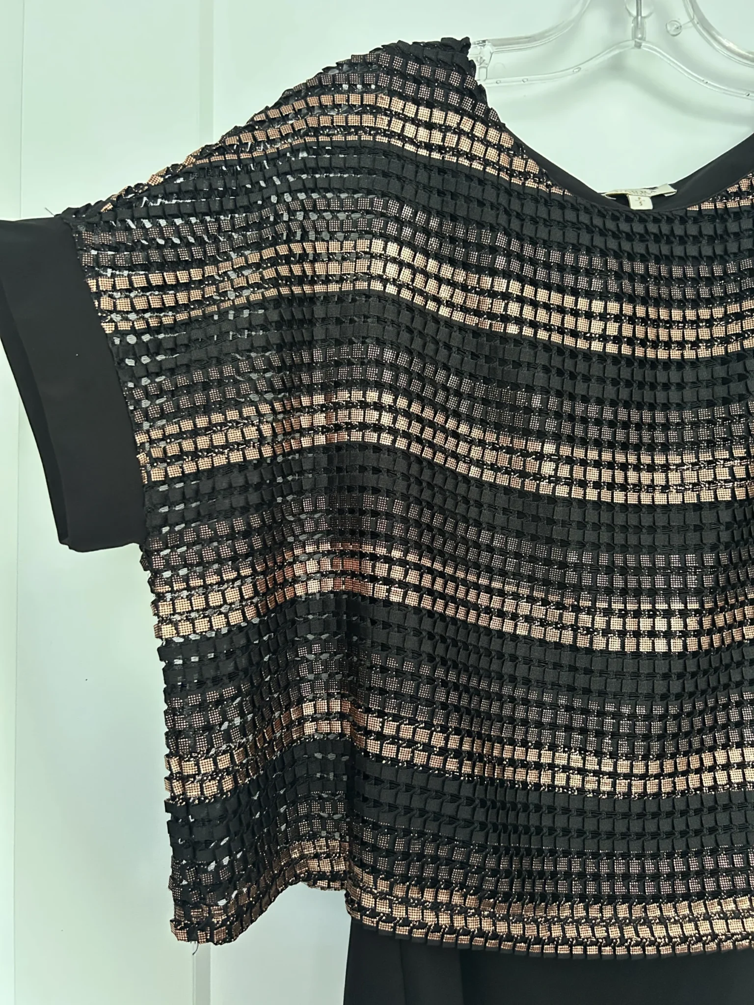 Image for Crochet striped top Laura Petites