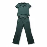 Featured thumbnail for Pyjama vert foncé à deux pièces
