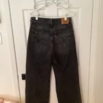 Thumbnail for Lévis black wide-leg jeans