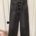 Thumbnail for Lévis black wide-leg jeans