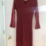 Thumbnail for Robe longue en Laine et Polyester - Rihoas - Taille S