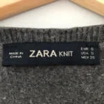 Thumbnail for Gilet Zara gris très doux - Taille S