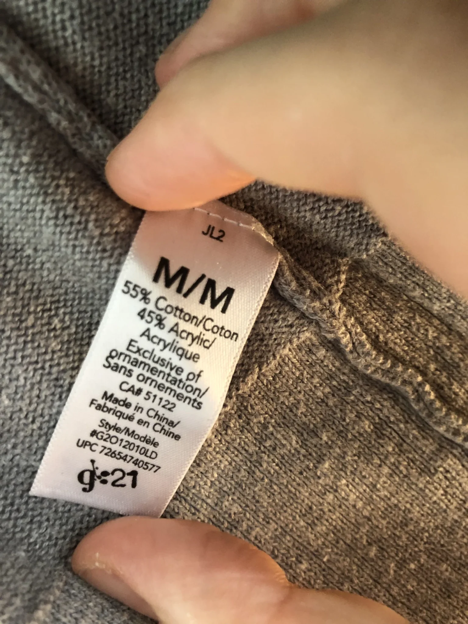 Image for Gilet forme cintrée taille S gris pâle