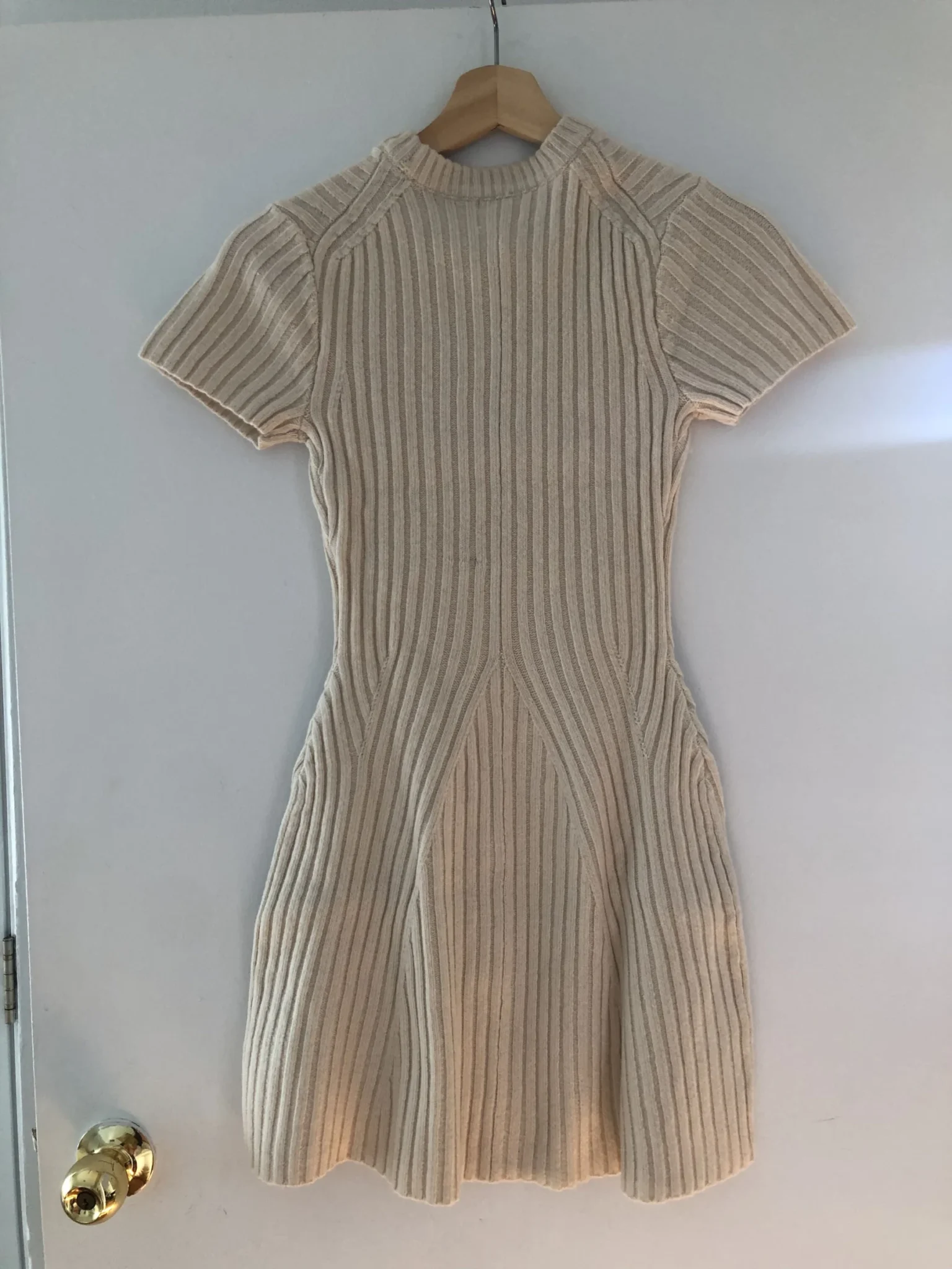 Image for Robe en maille blanc crème - Taille XXS - H&M