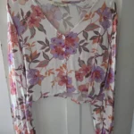 Thumbnail for Blouse fleurie courte Dailystory