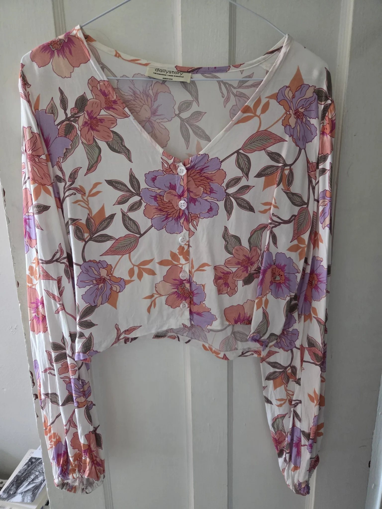 Image for Blouse fleurie courte Dailystory